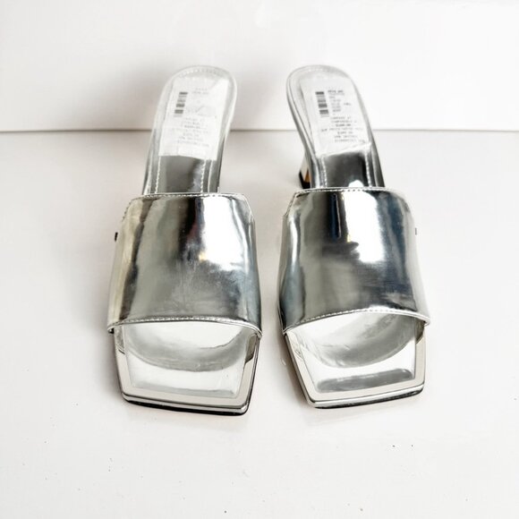 New DKNY Silver Kailyn heel sandals size 6 - Picture 4 of 8